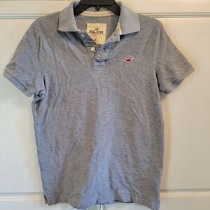 Y2K Hollister Gray Polo Short Sleeve Shirt